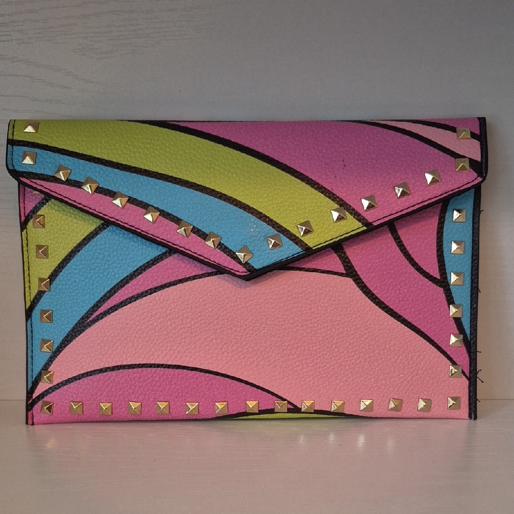 Beauty Bio Colorful Studded Makeup Bag/Clutch
